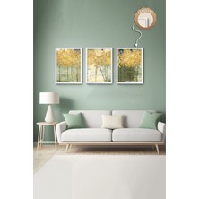 Dekoratif 3lü Tablo,ahşap Çerçeveli,soyut Tablo,duvar Tablo,duvar Susu,mutfak Tablo Cerceveli Tablo