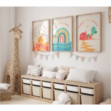 Dekoratif 3lü Tablo,ahşap Çerçeveli,soyut Tablo,duvar Tablo,duvar Susu,mutfak Tablo Cerceveli Tablo
