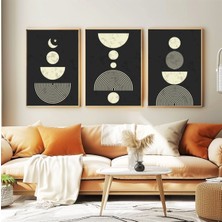 Dekoratif 3lü Tablo,ahşap Çerçeveli,soyut Tablo,duvar Tablo,duvar Susu,mutfak Tablo Cerceveli Tablo