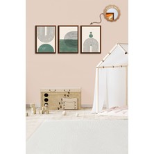 Dekoratif 3lü Tablo,ahşap Çerçeveli,soyut Tablo,duvar Tablo,duvar Susu,mutfak Tablo Cerceveli Tablo