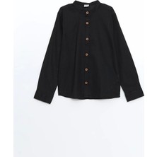 Lcw Kids Siyah Hakim Yaka Erkek Çocuk Gömlek