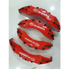 Kırmızı Plastik Kaliper Kapağı 4 Lü