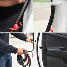 Araba Kapı Kenar Fitili Çizilmeye Karşı Koruma Fitili 5 Metre Siyah