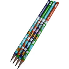 Faber-Castell Kedi Desenli Kurşun Kalem, 2b Sertlik, 12 Adet