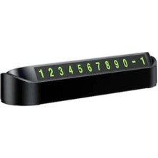 Fosforlu Acılır Kapanabilir Numaratör Ön Torpido Üstü Telefon Numarası Göstergesi Araba