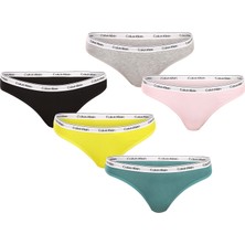 Calvın Kleın Kadın 5 Li Tanga QD5221E-WAD