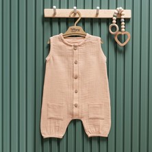 Tiffany Baby Müslin Theme Kısa Atlet Tulum 26023