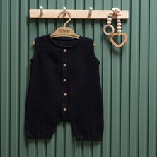 Tiffany Baby Müslin Theme Yarım Kol Uzun Tulum 26091