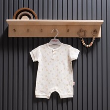 Tiffany Baby Pear Jakarlı Theme Yarım Kol Kısa Tulum 40026