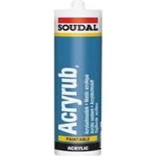 Soudal Acryrub Silikonize Mastik 500G Antrasit Gri