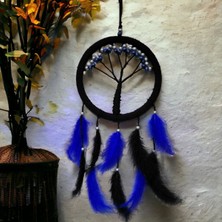 Mavi Incili Hayat Ağacı Dream Catcher