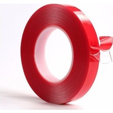 Akrilik Şeffaf Silikonlu Süper Güçlü Çift Taraflı Bant 10 mm x 5 M