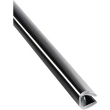 Araç Içi Dışı Elkamet Geçmeli Kapı Koruyucu Çıta U Tipi Nikelaj Çıta 10 Metre