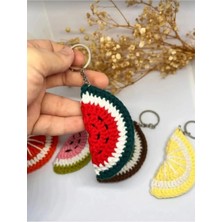 Örgü Amigurumi Karpuz Anahtarlık
