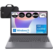 Lenovo Ideapad Slim 3 14IRH10 83K00028TREP12 Intel Core I5-13420H 24 GB Ram 1 Tb SSD 14" Wuxga Windows 11 Pro + Elektropasaj Çanta