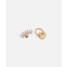 Zirkon Taşlı Paslanmaz Çelik Piercing IW6250141002265