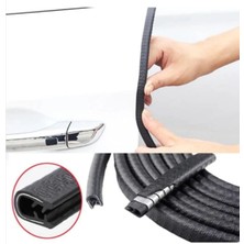 Oto Araç Kapı Koruma Fitili 5metre Parlak Siyah Renk Çarpma Çizilme Önleyici Fitil