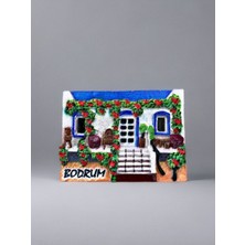 Bodrum Temalı Kabartmalı Polyester Magnet. 7cm x 5,5cm