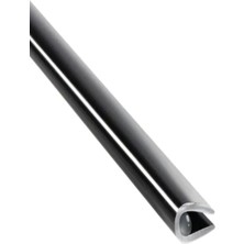 Araç Içi Dışı Elkamet Geçmeli Kapı Koruyucu Çıta U Tipi Nikelaj Çıta 10 Metre