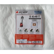 Arçelik Gri Renkli Elektrikli Süpürge Toz Torbası Bez 20'li