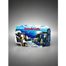 Bodrum Temalı Kabartmalı Polyester Magnet 9,5cm x 6cm