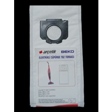Arçelik Elipso Dik Süpürge Bez Torbası, 5'li Paket, Beyaz