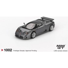 Mini Gt 1002 Bugatti EB110 Super Sport Grigio Scuro MGT01002-L 1/64 Model Araba