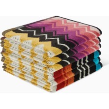 Giacomo Yüz Havlusu 6’lı Set, Ikonik Zikzak Desenli %100 Pamuklu Lüks Havlu Takımı