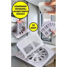 20'li Banyo Gider Süzgeci ve Sineklik Tamir Kiti, Gri, Pratik ve Dayanıklı