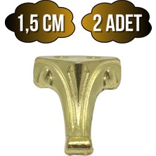 DS Yapı Moda Metal Ayak Çeyiz ve Hediye Kutusu Mobilya Ayağı(Altın)