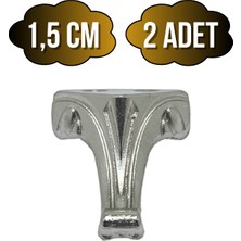 Moda Metal Ayak Çeyiz ve Hediye Kutusu Mobilya Ayağı(Gümüş)
