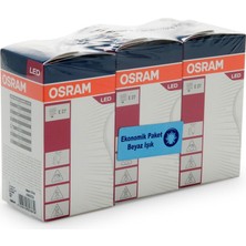 8,5W LED Ampul 806LM E27 3'lü Beyaz Işık Seti