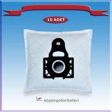 Arçelik S 6380 Y Süpürge Toz Torbası 10 Adet, Beyaz, Dayanıklı, Temizliğe Uygun