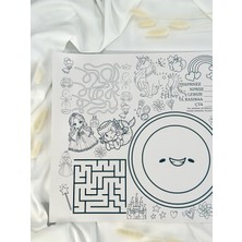 Çocuk Boyama Amerikan Servisi Çocuk Doğum Günü Aktivitesi Boyama Kağıdı