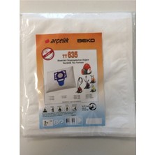 Arçelik TT635 Süpürge Torbası 15 Adet, Beyaz, Temiz ve Kullanışlı Ürün Seti
