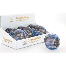 Taşlı Istanbul Tasarımı El Aynası Kalın Model 14