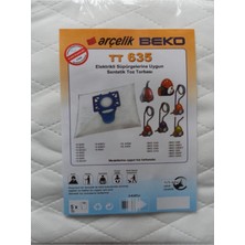 Arçelik Sentetik Toz Torbası 5’li Set, Elektrikli Süpürge Aksesuarı, Beyaz, Temizlik Malzemesi