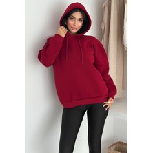 Kadın Oversize Kapüşonlu Sweatshirt – Rahat Kesim & Yumuşak Dokulu