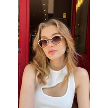 Kadın Güneş Gözlük Metal Çerçeve UV400 Koruma