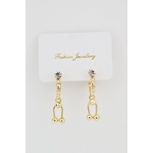 By Zeyna Aksesuar Kadın Dorika ve Detaylı Küpe