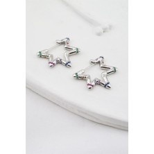 By Zeyna Aksesuar Kadın Altın Kaplama Yıldız Figürlü Küpe