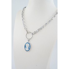 By Zeyna Aksesuar Kadın Özel Tasarım Madalyon Kolye