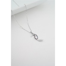 By Zeyna Aksesuar Kadın Papağan Figürlü Zirkon Taşlı Kolye