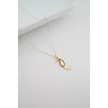 By Zeyna Aksesuar Kadın Papağan Figürlü Zirkon Taşlı Kolye