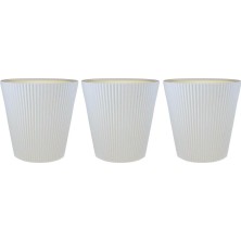 Omnipazar So-Lns3 Dekoratif Luna Saksı 29 Lt Beyaz 3 Adet