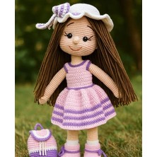 Şapkalı Şeker Kız Amigurumi Organik Oyuncak