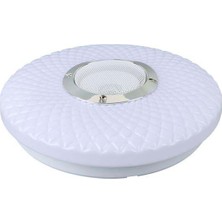 Powermaster PM-27329 Beyaz 30*6 cm 24 Watt Bluetooth Hoparlörlü Tavan Aydınlatma (AL-BL302) Tornavida Hediyeli