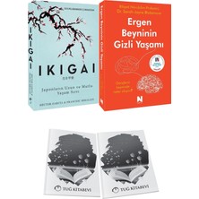 Ikigai Japonların Uzun ve Mutlu Yaşam Sırrı ve Ergen Beyninin Gizli Yaşamı + Hediyeli