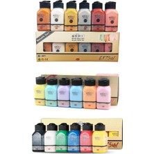 Artdeco Akrilik Boya 6x75 ml Metalik Renkler + 6x75ml Pastel Renk