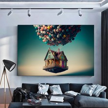 Etnik Kanvas Sanatı, Kadın Portresi, Çok Renkli Soyut Kanvas